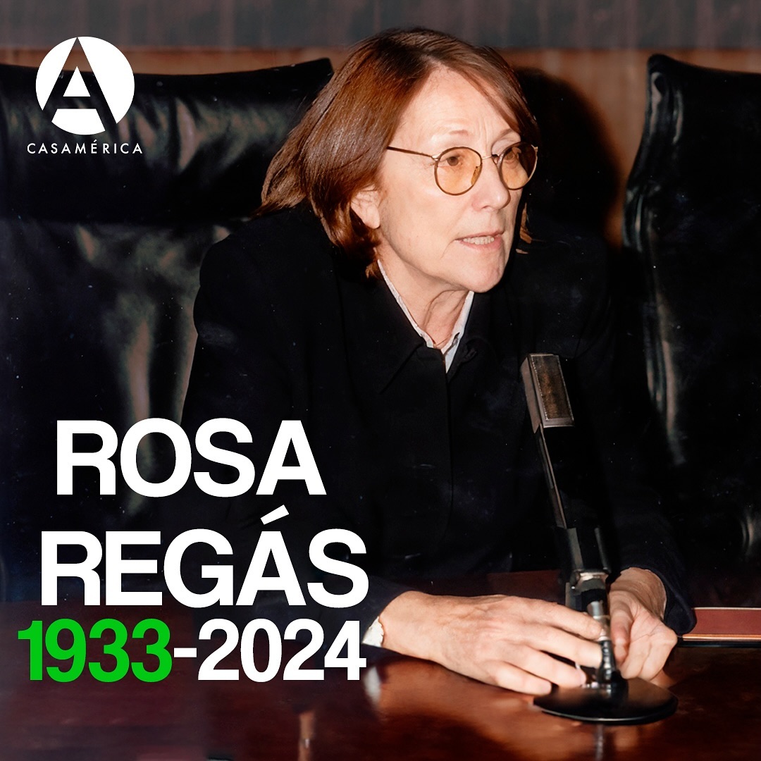 Lamentamos la muerte de la escritora y periodista Rosa Regás, directora del Ateneo Americano de @casamerica de 1994 a 1998.

Ganadora de múltiples premios y reconocimientos, fue también directora de la @bne_biblioteca.

Mandamos un fuerte abrazo a su familia y amigos.
