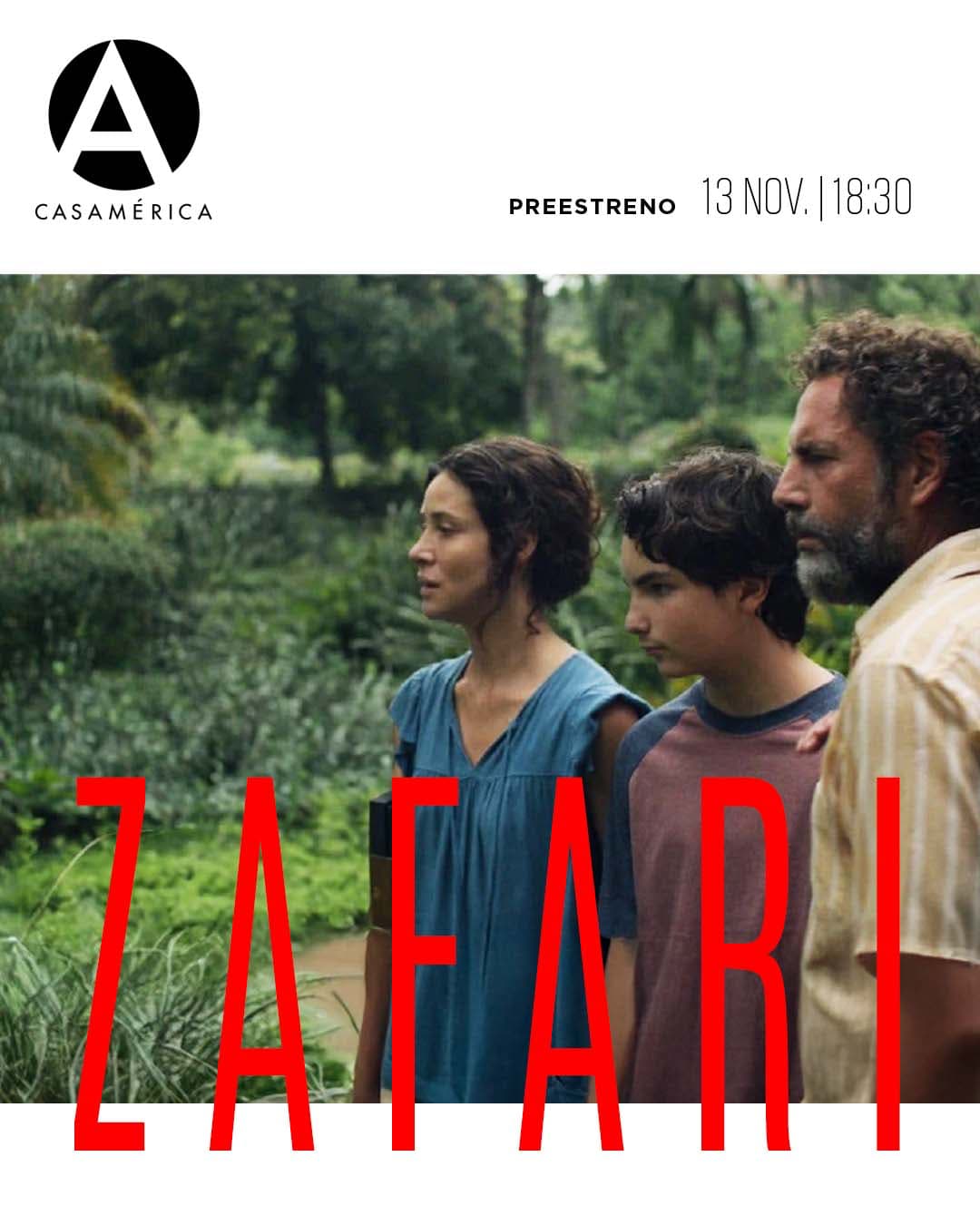 🎬 '𝐙𝐚𝐟𝐚𝐫𝐢', 𝐩𝐫𝐞𝐞𝐬𝐭𝐫𝐞𝐧𝐨 𝐝𝐞𝐥 𝐥𝐚𝐫𝐠𝐨𝐦𝐞𝐭𝐫𝐚𝐣𝐞 𝐯𝐞𝐧𝐞𝐳𝐨𝐥𝐚𝐧𝐨 𝐝𝐢𝐫𝐢𝐠𝐢𝐝𝐨 𝐩𝐨𝐫 𝐌𝐚𝐫𝐢𝐚𝐧𝐚 𝐑𝐨𝐧𝐝𝐨́𝐧.
Una historia ambientada en un zoológico y en una ciudad en crisis que muestra realidades sociales desde distintas perspectivas.

👥 Coloquio posterior con Mariana Rondón y Marité Ugás.
Modera: Jara Yáñez.

📅 Jueves 13 de noviembre.
⌚️ 18:30.
📍 Sala Iberia | acceso por Plaza de Cibeles, s/n.
🎟️ Entrada libre hasta completar aforo.

🤝 Con Oliete Films.
🔗 Más información en nuestra web, enlace en la biografía.

#CineIberoamericano #Zafari #EstrenoEnMadrid #CasaDeAmérica