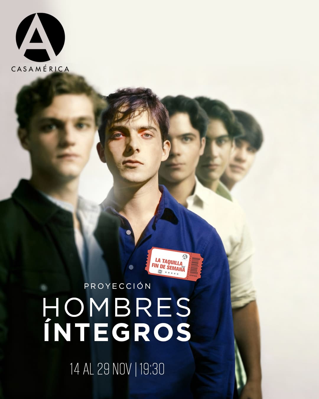 🎬 ‘Hombres íntegros’, segundo largometraje del cineasta mexicano Alejandro Andrade Pease, llega a nuestra Taquilla del Fin de Semana. Una historia que invita a reflexionar sobre la normalización del machismo y sus consecuencias en nuestra sociedad.
📽️ La película combina elementos de thriller y drama para abordar un tema universal desde la mirada de un adolescente que se enfrenta a sus propios límites.

🎞️ Ficha técnica:
México-España, 2024 / 90’ (+12).
Dirección y guion: Alejandro Andrade Pease (coautor: Armando López Muñoz).

📅 Viernes y sábados del 14 al 29 de noviembre de 2025.
⌚ 19:30.
📍 Sala Iberia.
🎟️ Entradas en venta.

🔗 Más información: https://www.casamerica.es/cine/hombres-integros-0

#CineEnCasaDeAmérica #HombresÍntegros #CineMexicano #Machismo #ReflexiónSocial