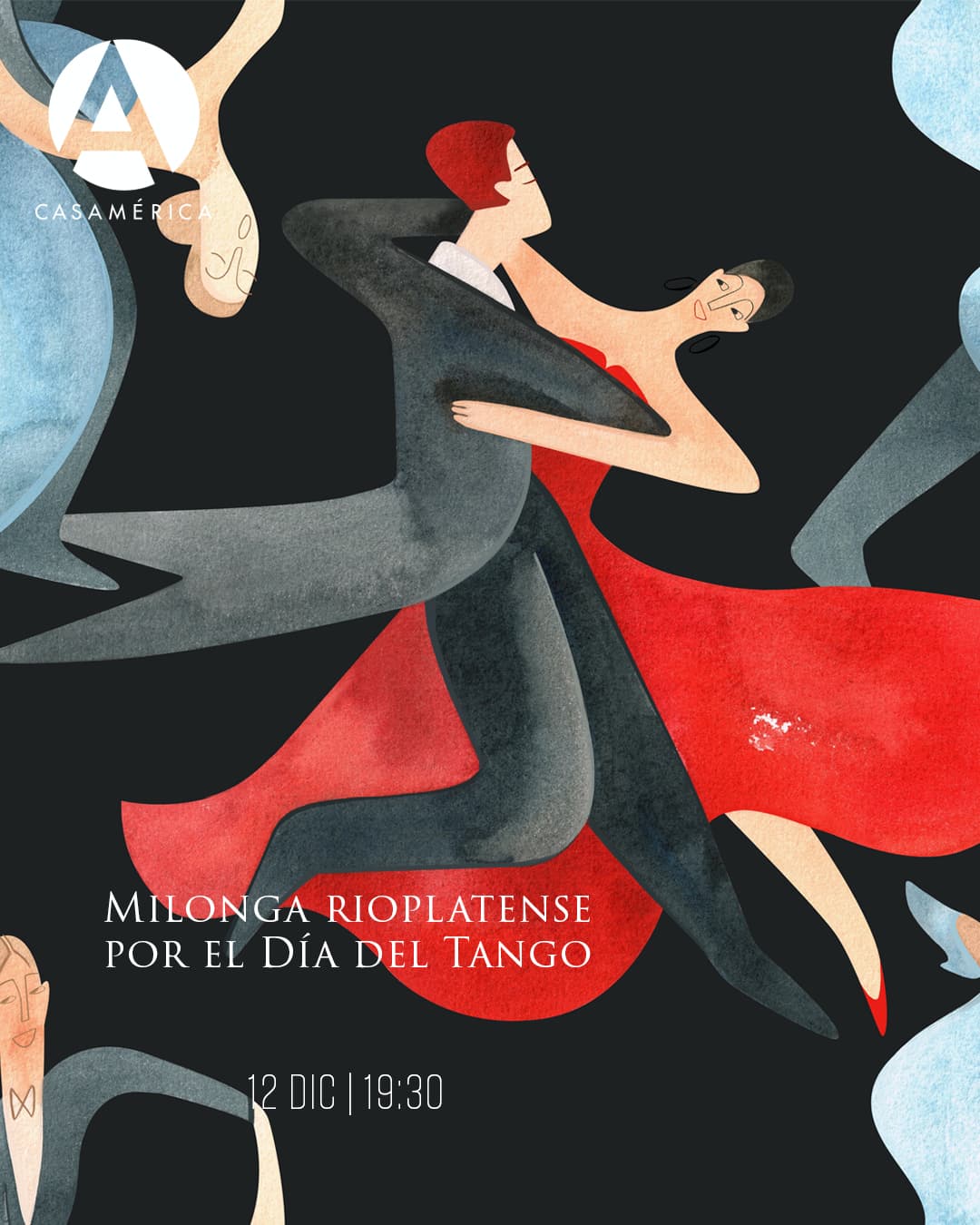 🇦🇷🇺🇾🎶 𝐌𝐢𝐥𝐨𝐧𝐠𝐚 𝐫𝐢𝐨𝐩𝐥𝐚𝐭𝐞𝐧𝐬𝐞 𝐩𝐨𝐫 𝐞𝐥 𝐃𝐢́𝐚 𝐈𝐧𝐭𝐞𝐫𝐧𝐚𝐜𝐢𝐨𝐧𝐚𝐥 𝐝𝐞𝐥 𝐓𝐚𝐧𝐠𝐨.

Las embajadas de Argentina y Uruguay celebran una milonga rioplatense en una noche dedicada a la música y la danza del Río de la Plata. La fecha recuerda los nacimientos de Carlos Gardel y Julio de Caro, y el legado compartido por ambos países en este género reconocido por la UNESCO como Patrimonio Cultural Inmaterial de la Humanidad desde 2009.

👥  El ambiente musical estará a cargo del DJ Jorge Ramírez. Con Lucía Trentini, acompañada por guitarrista.
🤝 Con Embajada de Argentina y @uruguayenespana.

📅 Viernes 12 de diciembre.
⌚ 19:30.
📍 Anfiteatro Gabriela Mistral, acceso por C/ Marqués del Duero, 2.
🎟️ Entrada libre hasta completar aforo.
🔗 Más información en nuestra web, enlace en la biografía.

#Cultura #Música #Tango #Iberoamérica #CasaDeAmérica