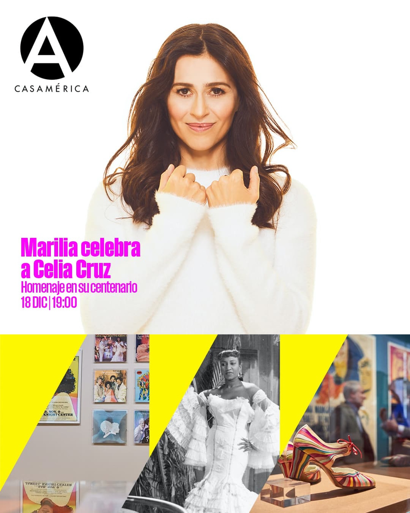 🎵 𝐌𝐚𝐫𝐢𝐥𝐢𝐚 𝐜𝐞𝐥𝐞𝐛𝐫𝐚 𝐚 𝐂𝐞𝐥𝐢𝐚 𝐂𝐫𝐮𝐳: 𝐡𝐨𝐦𝐞𝐧𝐚𝐣𝐞 𝐞𝐧 𝐬𝐮 𝐜𝐞𝐧𝐭𝐞𝐧𝐚𝐫𝐢𝐨. 

El broche a la programación por el centenario del nacimiento de Celia Cruz (1925-2003) tendrá lugar el próximo jueves 18 de diciembre. 

👥 Marilia (@mariliamusica), cantante y compositora conocida por ser una de las componentes de Ella Baila Sola y artista con tres álbumes bajo su propio nombre, celebrará el centenario de “La Guarachera de Cuba” en un concierto único en el que estará acompañada por una banda de músicos cubanos: Gito Maletá (@gitomaleta) a la dirección musical, teclado y coros; Mabel Ferval (@mabelferval) a la flauta, saxofón, teclado y coros; e Hidelvis Cabrera a la percusión y coros. El encuentro contará también con algunas invitadas especiales, como las cantantes 𝐆𝐞𝐨𝐫𝐠𝐢𝐧𝐚 (@georginamusica) y 𝐂𝐚𝐫𝐦𝐞𝐧 𝐏𝐚𝐫𝐢́𝐬 (@soycarmenparis) 

Sonarán algunas de las canciones más emblemáticas de la Reina del Son junto a canciones populares de la propia trayectoria de Marilia, con un sonido fusionado para esta ocasión especial. 

Vamos a celebrar estas fechas navideñas con el calor irremplazable de voces femeninas que hacen honor con su camino a todas las mujeres artistas migrantes que han abierto camino con sus vidas, sueños, voz, personalidad, alegría y lucha. 

 
📅 Jueves 18 de diciembre de 2025. 
⌚️ 19:00. 
📍 Anfiteatro Gabriela Mistral | acceso por C/ Marqués del Duero, 2. 
🎟️ Entrada libre hasta completar aforo. 

🔗 Más información en nuestra web, enlace en la biografía. 

#CeliaCruz #Marilia #Música #Iberoamérica